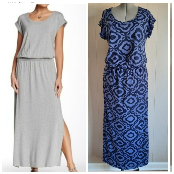 Tori Richard Dresses & Skirts - Tori Richard Surfside Maxi Dress Blue Print Scoop
